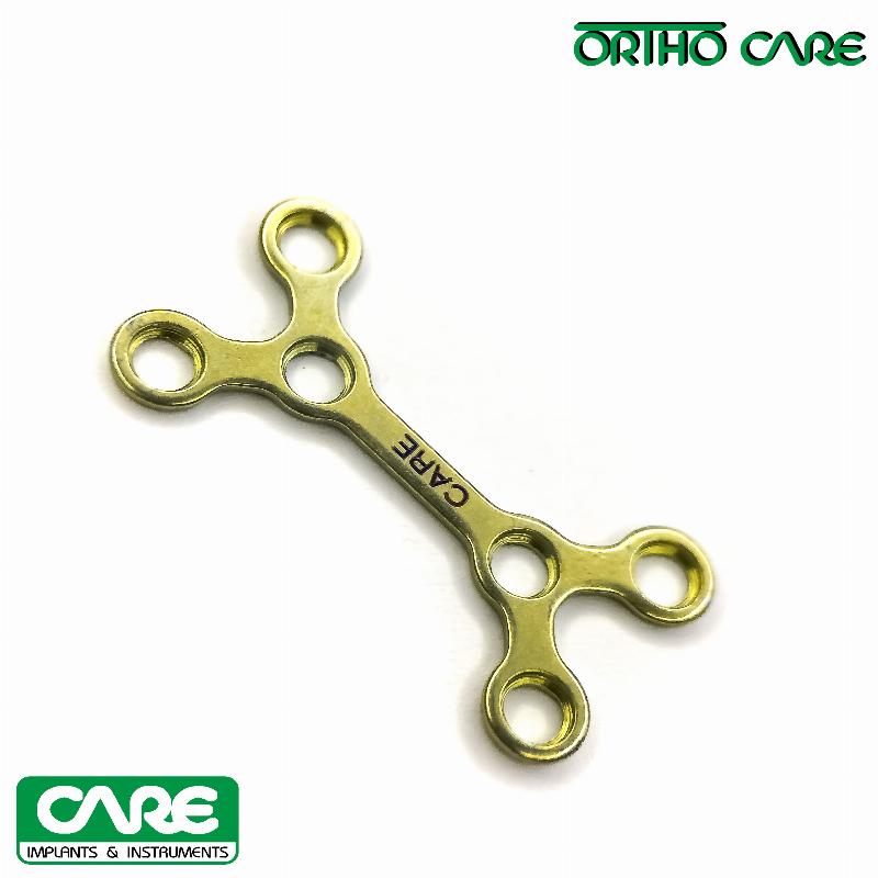 Подвійна Y-подібна пластина з 6 отворами, перемичка 12 мм, товщина 0,6 мм